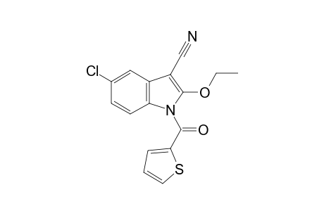 5-chloro-2-ethoxy-1-(thiophene-2-carbonyl)indole-3-carbonitrile