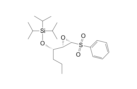 (trans)-2-Phenylsulfonyl-3-[1'-(triisopropylsiloxy)butyl]oxirane