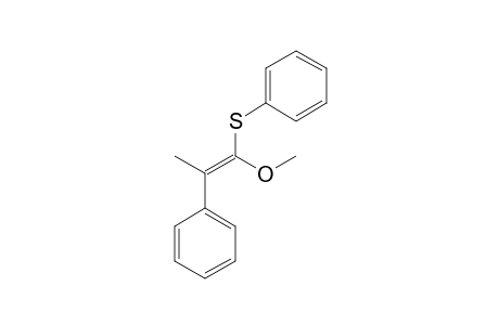 (E)-1-METHOXY-2-PHENYL-1-(PHENYLTHIO)-1-PROPENE