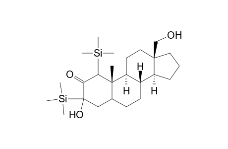 Bistrimethylsilyl 3.alpha.,18-dihydroxy-5.beta.-androstane-17-one