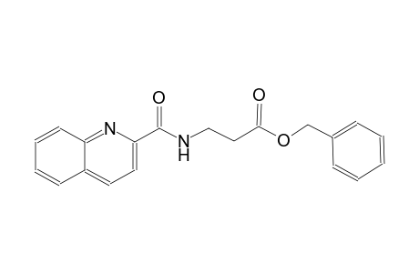 beta-alanine, N-(2-quinolinylcarbonyl)-, phenylmethyl ester