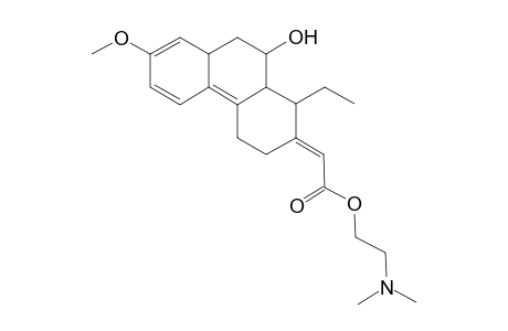 2(-(Dimethylamino)ethyl (Z)-(1R*,4aS*,10S*,10aS*)-1-Ethyl-10-hydroxy-7-methoxy-3,4,4a,9,10,10a-hexahydrophenanthren-2(1H)-ylideneacetate