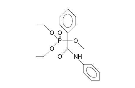 A-Methoxy-A-(N-phenylcarbamoyl)-benzyl-phosphonic acid, diethyl ester