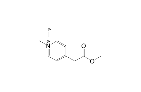Pyridinium, 4-(2-methoxy-2-oxoethyl)-1-methyl-, iodide
