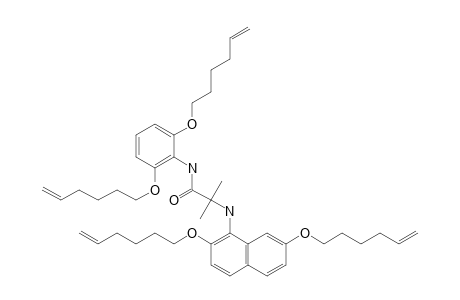 2-[2,7-BIS-(HEX-5-ENYLOXY)-NAPHTHYLAMINO]-N-[2,6-BIS-(HEX-5-ENYLOXY)-PHENYLAMINO]-2-METHYLPROPANOYLAMIDE