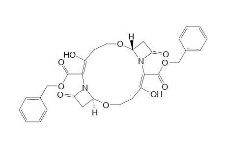 6,15-Dioxa-1,10-diazatricyclo[14.2.0.0(7,10)]octadeca-2,11-diene-2,11-dicarboxylic acid, 3,12-dihydroxy-9,18-dioxo-, bis(phenylmethyl) ester, (2E,7R*,11E,16S*)-(.+-.)-
