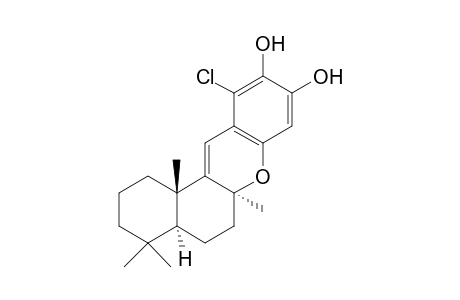 (4aS,6aS,12bS)-11-chloranyl-4,4,6a,12b-tetramethyl-1,2,3,4a,5,6-hexahydrobenzo[a]xanthene-9,10-diol