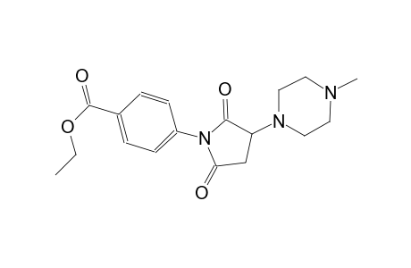 ethyl 4-[3-(4-methyl-1-piperazinyl)-2,5-dioxo-1-pyrrolidinyl]benzoate