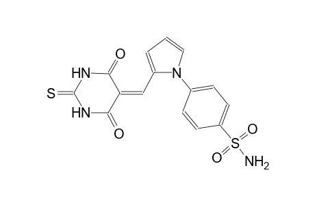 benzenesulfonamide, 4-[2-[(tetrahydro-4,6-dioxo-2-thioxo-5(2H)-pyrimidinylidene)methyl]-1H-pyrrol-1-yl]-