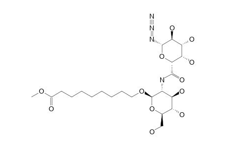 8-METHOXYCARBONYLOCTYL-2-DEOXY-2-(1-DEOXY-1-AZIDO-BETA-L-GALACTOHEXOPYRANOSYLURONAMIDE)-BETA-D-GLUCOPYRANOSIDE