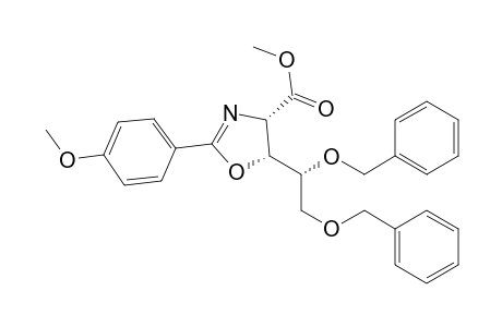Methyl 2-(p-Methoxyphenyl)-5-[1',2'-bis(benzyloxy)ethyl]-2-oxazoline-4-carboxylate