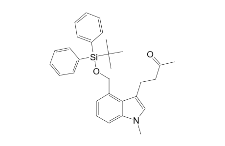 4-(4'-TERT.-BUTYLDIPHENYLSILYLOXYMETHYL-1'-METHYLINDOL-3'-YL)-2-BUTANONE