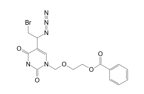 1-[(2-BENZOYLOXYETHOXY)-METHYL]-5-(1-AZIDO-2-BROMOETHYL)-URACIL