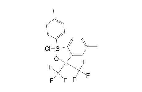 1-Chloro-3,3-bis(trifluoromethyl)-5-methyl-1-(4-methylphenyl)-(3H)-2,1-benzoxathiole