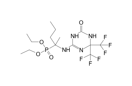 6-(2-DIETHOXYPHOSPHORYL-2-PENTYLAMINO)-4,4-BIS(TRIFLUOROMETHYL)-3,4-DIHYDRO-1,3,5-TRIAZIN-2(1H)-ONE
