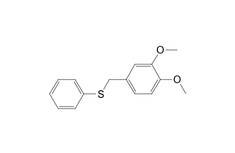 Benzene, 1,2-dimethoxy-4-[(phenylthio)methyl]-