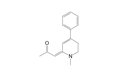 Z-2-ACETYLMETHYLENE-1,2,5,6-TETRAHYDRO-1-METHYL-4-PHENYLPYRIDINE