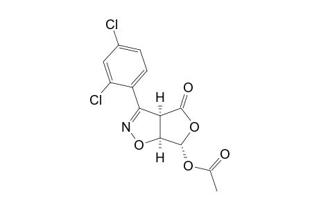 3-(2,4-DICHLOROPHENYL)-4-OXO-6-ACETOXY-3A,4,6,6A-TETRAHYDROFURO-[3,4-D]-ISOXAZOLE