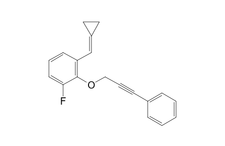 1-(cyclopropylidenemethyl)-3-fluoro-2-(3-phenylprop-2-ynoxy)benzene