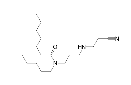 Heptanamide, N-[3-[(2-cyanoethyl)amino]propyl]-N-hexyl-