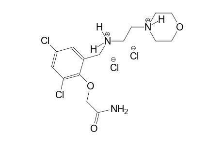 morpholinium, 4-[2-[[[2-(2-amino-2-oxoethoxy)-3,5-dichlorophenyl]methyl]ammonio]ethyl]-, dichloride