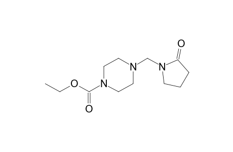 4-[(2-oxo-1-pyrrolidinyl)methyl]-1-piperazinecarboxylic acid, ethyl ester