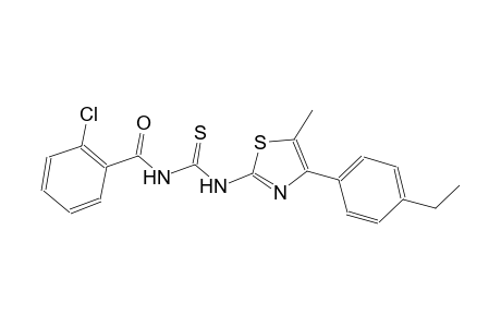 N-(2-chlorobenzoyl)-N'-[4-(4-ethylphenyl)-5-methyl-1,3-thiazol-2-yl]thiourea