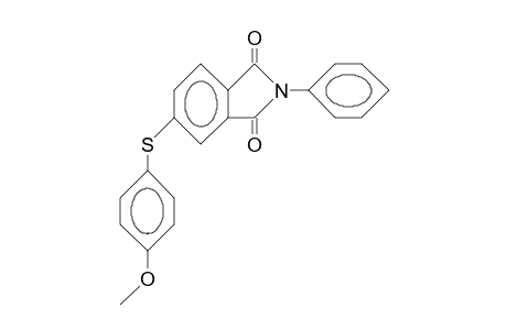 N-Phenyl-4-(4-methoxy-thiophenoxy)-phthalimide