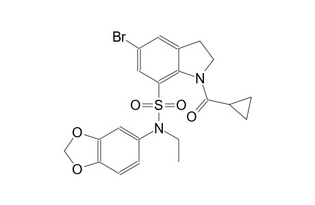 1H-indole-7-sulfonamide, N-(1,3-benzodioxol-5-yl)-5-bromo-1-(cyclopropylcarbonyl)-N-ethyl-2,3-dihydro-