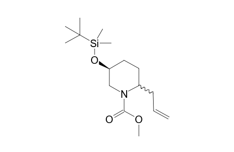 (5S) Methyl 5-[(t-butyldimethylsilyl)oxy]-2-(2'-propenyl)piperidine-1-carboxylate