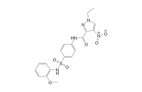 1-ethyl-N-{4-[(2-methoxyanilino)sulfonyl]phenyl}-4-nitro-1H-pyrazole-3-carboxamide