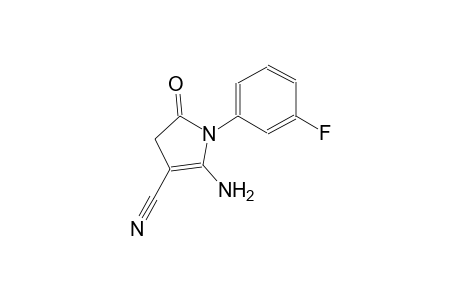 1H-pyrrole-3-carbonitrile, 2-amino-1-(3-fluorophenyl)-4,5-dihydro-5-oxo-