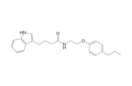 1H-indole-3-butanamide, N-[2-(4-propylphenoxy)ethyl]-