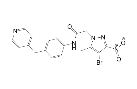 2-(4-bromo-5-methyl-3-nitro-1H-pyrazol-1-yl)-N-[4-(4-pyridinylmethyl)phenyl]acetamide