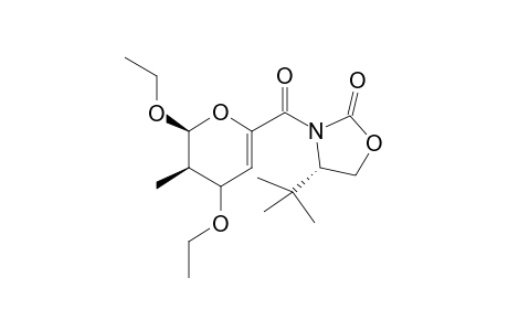 exo-(2S/R,3R/S,4R/S,4'S)-2,4-Diethoxy-3-methyl-6-(carbonyl-4'-tert-butyloxazolodin-2'-one)-3,4-dihydro-2H-pyran