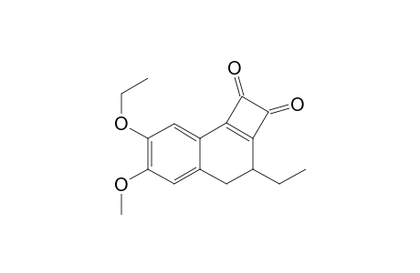 7-Ethoxy-6-methoxy-3-ethyl-3,4-dihydrocyclobuta[a]naphthalen-1,2-dione