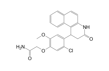 2-[5-chloro-2-methoxy-4-(3-oxo-1,2,3,4-tetrahydrobenzo[f]quinolin-1-yl)phenoxy]acetamide