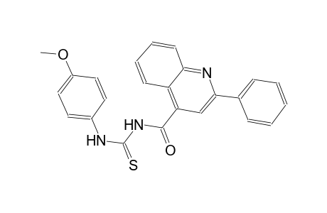 N-(4-methoxyphenyl)-N'-[(2-phenyl-4-quinolinyl)carbonyl]thiourea