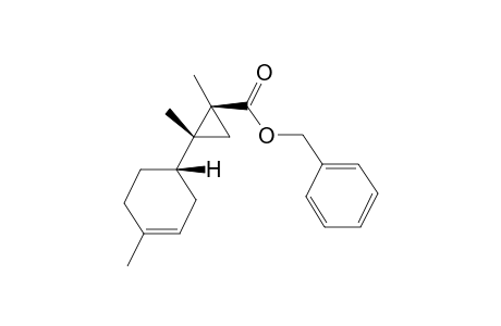 Benzyl (1S,2R)-1,2-dimethyl-2-((S)-4-methylcyclohex-3-en-1-yl)cyclopropane-1-carboxylate