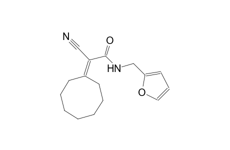 2-cyano-2-cyclooctylidene-N-(2-furylmethyl)acetamide