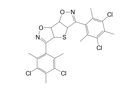 3,5-bis-(3,5-dichlor-2,4,6-trimethylphenyl)-3a,4a,7a,7b-tetrahydrothieno(2,3-d:5,4-d')di-isoxazole