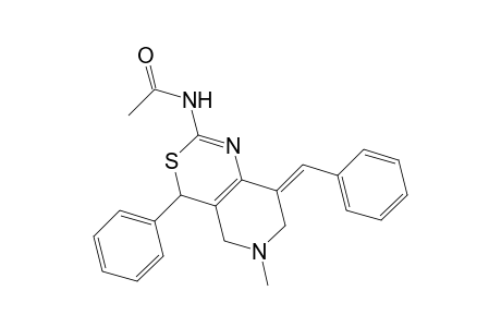 N-[(8E)-8-Benzylidene-6-methyl-4-phenyl-5,6,7,8-tetrahydro-4H-pyrido[4,3-d][1,3]thiazin-2-yl]acetamide