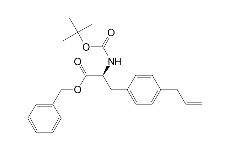 (S)-.alpha.-[[(1,1-dimethylethoxy)carbonyl]amino]-4-(2-propenyl)benzenepropanoic acid phenylmethyl ester