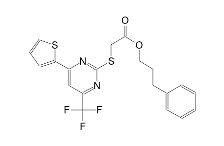 acetic acid, [[4-(2-thienyl)-6-(trifluoromethyl)-2-pyrimidinyl]thio]-, 3-phenylpropyl ester