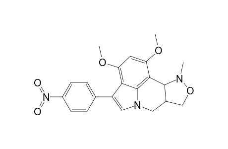 1,3-Dimethoxy-10-methyl-4-(4-nitrophenyl)-7a,8,10,10a-tetrahydro-7H-isoxazolo[4,3-c]pyrrolo[3,2,1-ij]quinoline