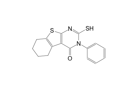 benzo[4,5]thieno[2,3-d]pyrimidin-4(3H)-one, 5,6,7,8-tetrahydro-2-mercapto-3-phenyl-