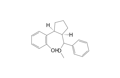 2-{(1R*,2S*)-2-[Methoxy(phenyl)methyl]cyclopentyl}phenol