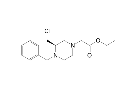(-)-Ethyl 2-[(3R)-4-benzyl-3-(chloromethyl)piperazin-1-yl]acetate