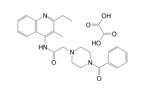 2-(4-benzoyl-1-piperazinyl)-N-(2-ethyl-3-methyl-4-quinolinyl)acetamideoxalate