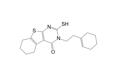 3-[2-(1-cyclohexen-1-yl)ethyl]-2-sulfanyl-5,6,7,8-tetrahydro[1]benzothieno[2,3-d]pyrimidin-4(3H)-one